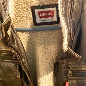 Levi leather coat